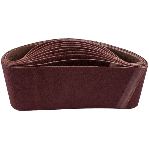 SANDING BELT 75 X 457MM 80 GRIT 10/PACK