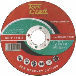 CUTTING DISC MASONRY 115 X 2.0 X 22.22MM