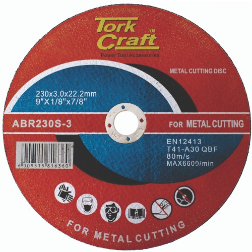 CUTTING DISC STEEL AND SS 230 X 3.0 X22.22MM