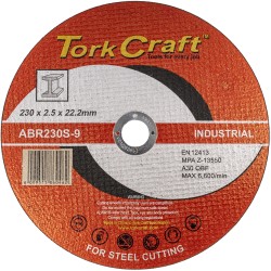 CUTTING DISC INDUSTRIAL METAL 230 X 2.5 X 22.2 MM