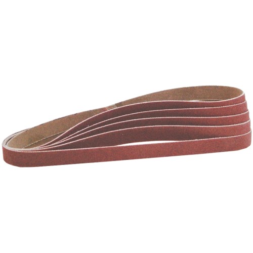 POWERFILE SANDING BELT 6 X 451MM 80 GRIT 5/PK