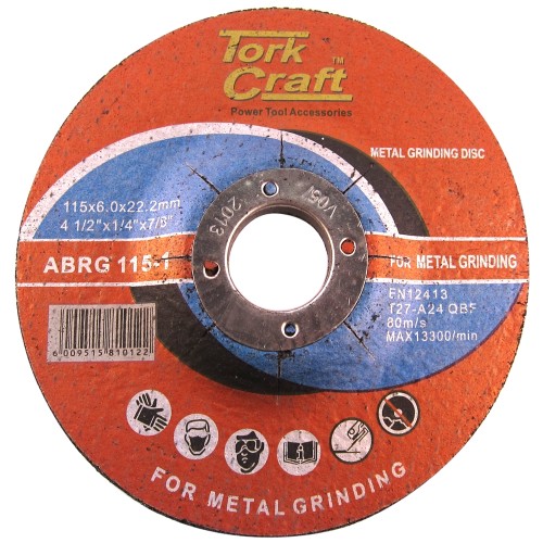 GRINDING DISC FOR STEEL 115 X 6.0 X 22.2MM GRINDING DISC FOR STEEL 115 X 6.0 X 22.2MM