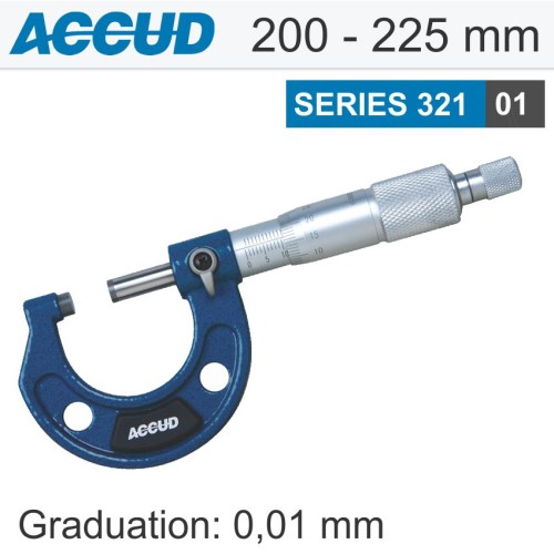 OUTSIDE MICROMETER 200-225MM 0.008MM ACC. 0.01MM GRAD.