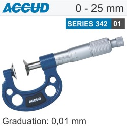 NON ROTATING SPINDLE DISK MICROMETER 0-2