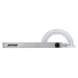 PROTRACTOR 120X 150MM 180 DEG. 0.3 DEG ACC. 1 DEG. GRAD.