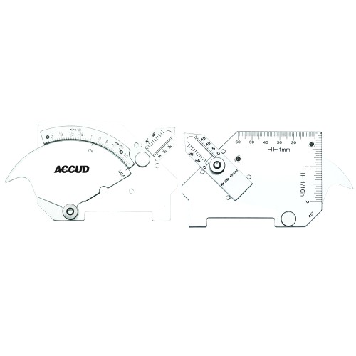 WELDING GAUGE 7 X MEASURING APPL. 25,20MM,60DEG. RANGE S/STEEL