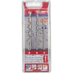 PROFI BETON 3 PIECE SET HEX SHANK 5 6 8MM PROFI BETON 3 PIECE SET HEX SHANK 5 6 8MM