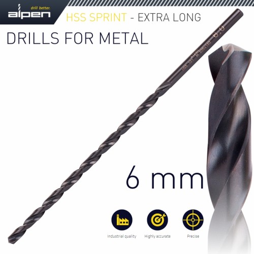 ALPEN HSS SUPER 6MM 205 X 140 EXTRA LONG ALPEN HSS SUPER 6MM 205 X 140 EXTRA LONG