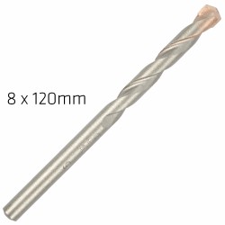 MASONRY DRILL BIT LONG LIFE 8 X 120MM MASONRY DRILL BIT LONG LIFE 8 X 120MM