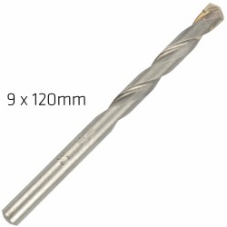 MASONRY DRILL BIT LONG LIFE 9 X 120MM MASONRY DRILL BIT LONG LIFE 9 X 120MM