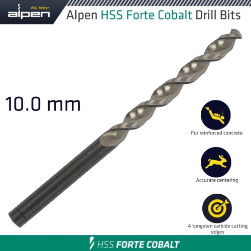 HSS FORTE COBALT DRILL BIT 10MM