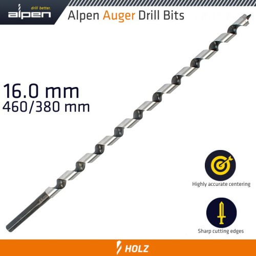 WOOD AUGER DRILL BIT 16 X 450MM WOOD AUGER DRILL BIT 16 X 450MM
