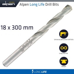 MASONRY DRILL BIT LONG LIFE 18 X 300MM MASONRY DRILL BIT LONG LIFE 18 X 300MM