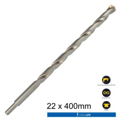 MASONRY DRILL BIT LONG LIFE 22 X 400MM MASONRY DRILL BIT LONG LIFE 22 X 400MM