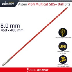 PROFI MULTICUT SDS+ SHANK PLW 8 X 450 PROFI MULTICUT SDS+ SHANK PLW 8 X 450