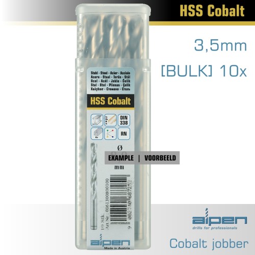 COBALT DRILL BIT 3.5MM BULK COBALT DRILL BIT 3.5MM BULK