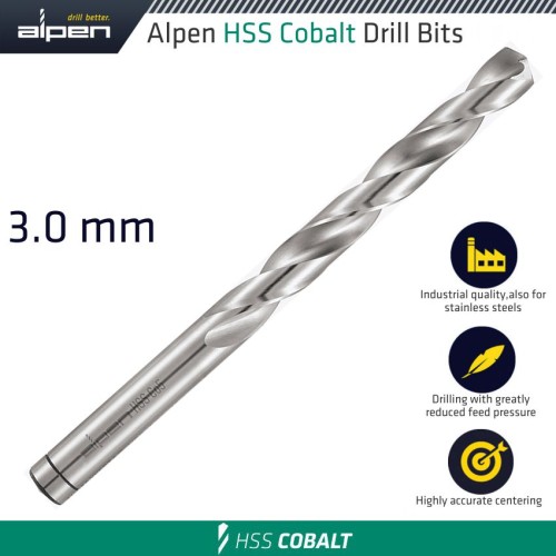 HSS COBALT DRILL BIT 3.0MM HSS COBALT DRILL BIT 3.0MM