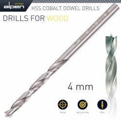 HSS COBALT WOOD DRILL BIT 4MM