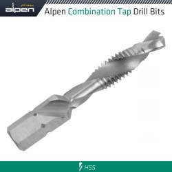 ALPEN COMBINATION TAP PLW M6 1/4" SHANK