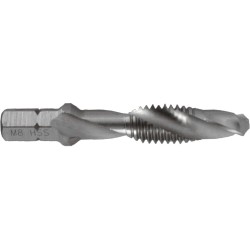ALPEN COMBINATION TAP PLW M8 1/4" SHANK