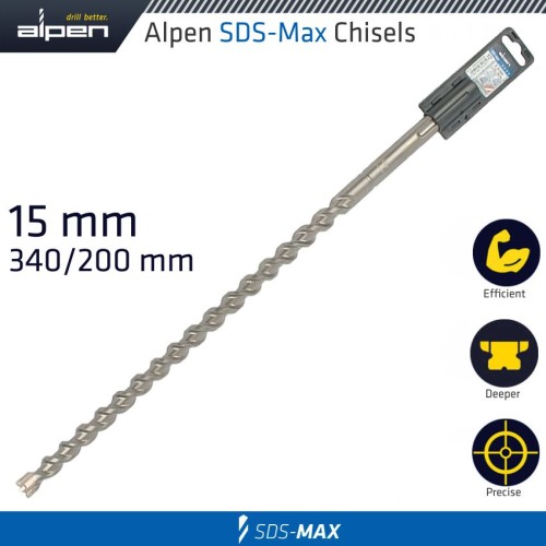 SDS MAX DRILL BIT 340X200 15MM SDS MAX DRILL BIT 340X200 15MM