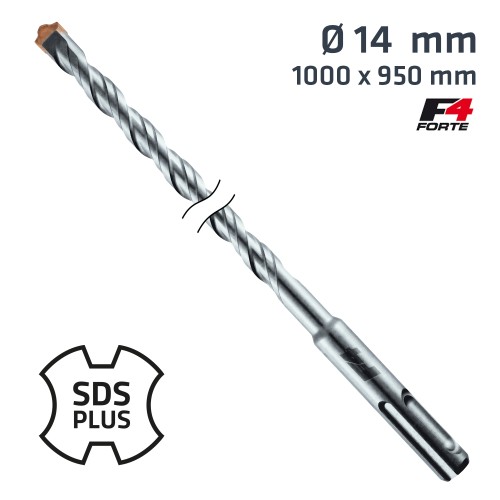 SDS PLUS HAMMER BIT 1000 X 950MM 14MM SDS PLUS HAMMER BIT 1000 X 950MM 14MM