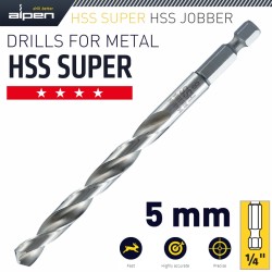 HSS SUPER DRILL BIT HEX SHANK 5MM HSS SUPER DRILL BIT HEX SHANK 5MM