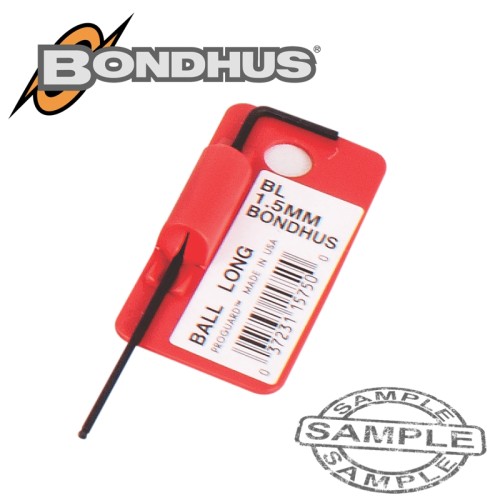 HEX BALL END L-WRENCH 1.5MM PROGUARD SINGLE BONDHUS HEX BALL END L-WRENCH 1.5MM PROGUARD SINGLE BONDHUS