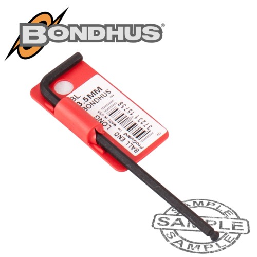 HEX BALL END L-WRENCH 3.5MM PROGUARD SINGLE BONDHUS HEX BALL END L-WRENCH 3.5MM PROGUARD SINGLE BONDHUS