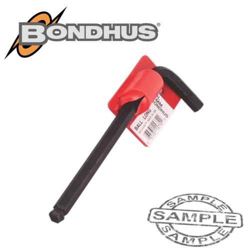 HEX BALL END L-WRENCH 8.0MM PROGUARD SINGLE BONDHUS HEX BALL END L-WRENCH 8.0MM PROGUARD SINGLE BONDHUS