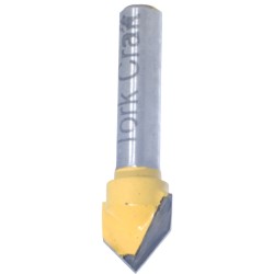 ROUTER BIT V GROOVE 90 DEGREE 3/8"