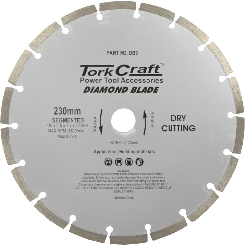 DIAMOND BLADE SEGMENTED 230MM