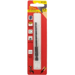 DRILL BIT HSS STANDARD 4.0MM HEX SHANK 1/CARD DRILL BIT HSS STANDARD 4.0MM HEX SHANK 1/CARD