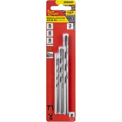 DRILL BIT MASONRY/CONCRETE 3PC SET 5-6-8MM
