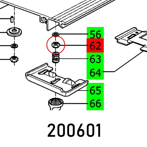 HEXAGON NUT DIN 439-M6