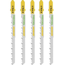 JIGSAW BLADE WOOD CURVES S 75/4 K/5 (5 PACK)