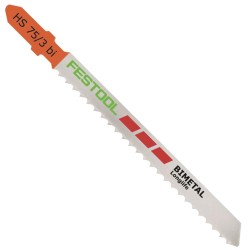 JIGSAW BLADE PLASTIC SOLID MATERIAL HS 75/3 BI/5 (5 PACK)