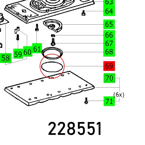 O-RING 74X2-NBR-70SHORE