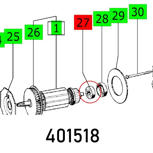 ROLLER BEARING 607 Z DIN 625