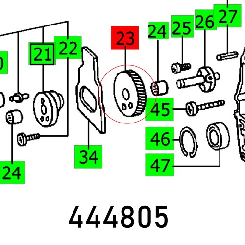 GEARWHEEL PS 2 E