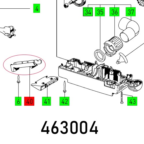 HANDLE COVER BS 75 E