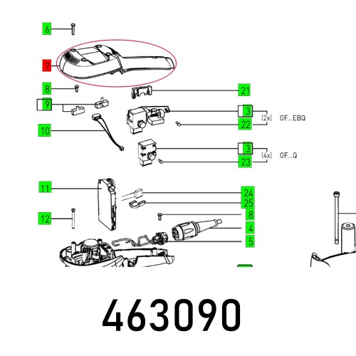 HOUSING COVER OF 1010 EBQ