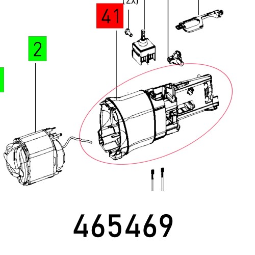 MOTOR HOUSING RO 150 FEQ