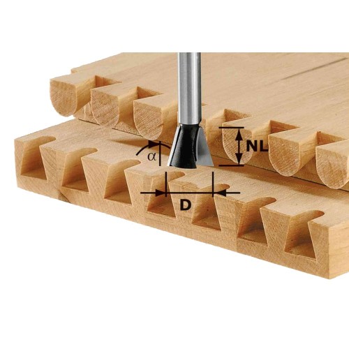 FESTOOL DOVETAIL CUTTER HW S8 D20/17/15  490996