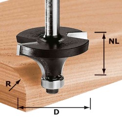 FESTOOL ROUNDOVER CUTTER HW S8 D16,7/R2 KL 491009