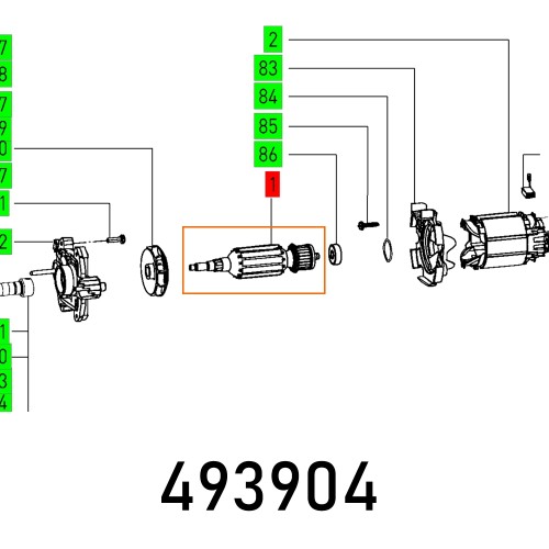 ARMATURE DF 500 Q
