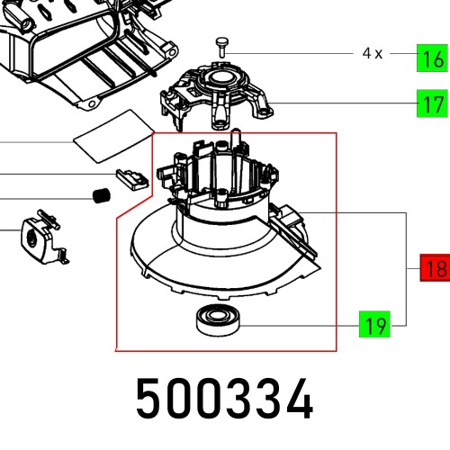 MOTOR FRAME ETS 150 EC