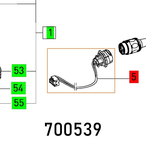 SOCKET HOUSING RO 90 DXPLUG IT VOLLST.