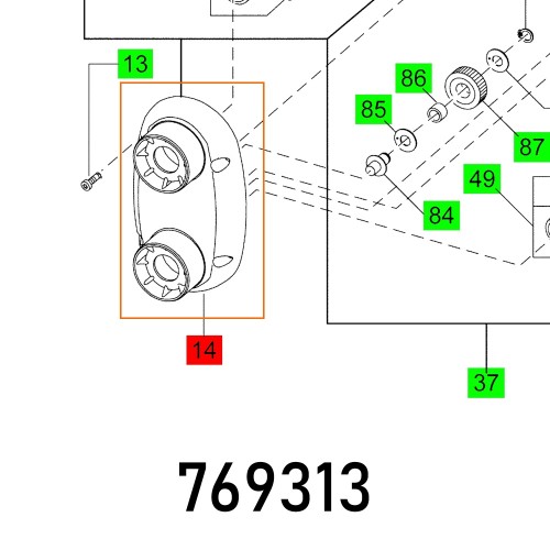 GEAR BOX MX 1600/2 EQ DUO