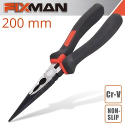 FIXMAN INDUSTRIAL LONG NOSE PLIERS 8"/200MM